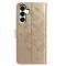  Samsung Galaxy A37 5G Fodral Med Fjäril Tryck Guld