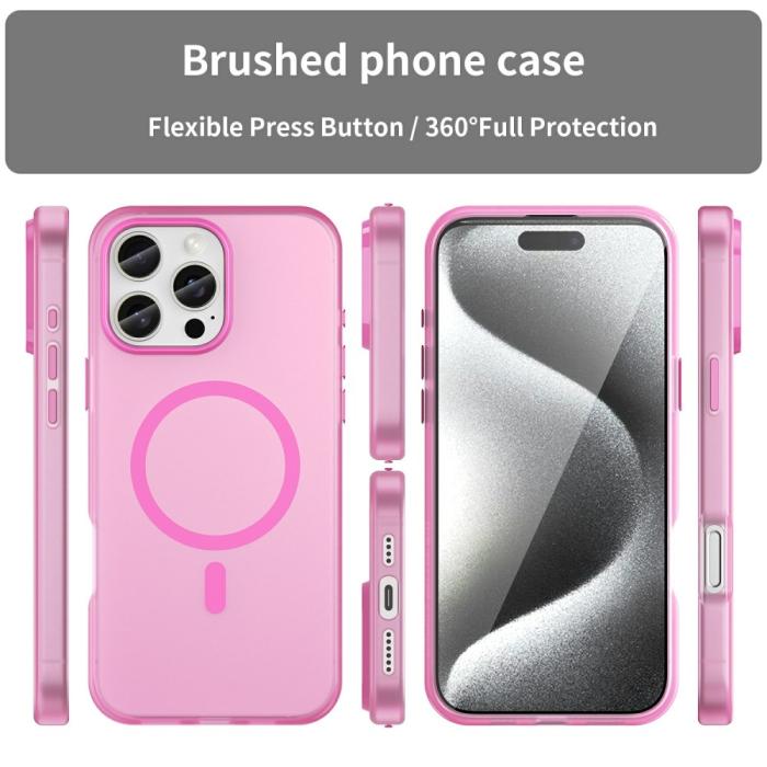 Bild 3,  iPhone 16 Pro Max Skal MagSafe Slim Matt Rosa
