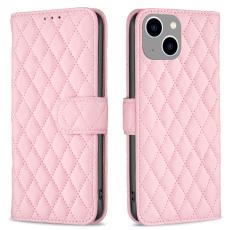  iPhone 15 Fodral Diamond L&auml;der Rosa