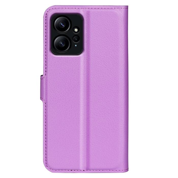 Bild 6,  Xiaomi Redmi Note 12 4G Fodral Litchi Läder Lila