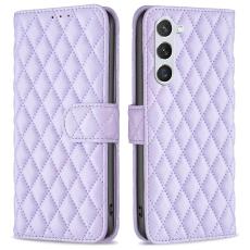  Samsung Galaxy S23 Fodral Diamond Textur Lila
