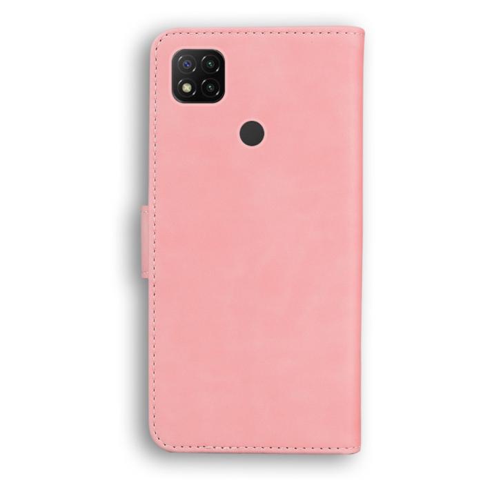Bild 3,  Xiaomi Redmi 9C Fodral Läder Ljus Rosa