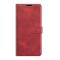  Xiaomi Redmi 10 Fodral Solid Läder Röd