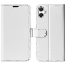  Samsung Galaxy A07 Fodral Crazy Horse L&auml;der Vit