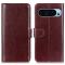  Google Pixel 10/10 Pro / 9/9 Pro Fodral Crazy Horse Läder Brun
