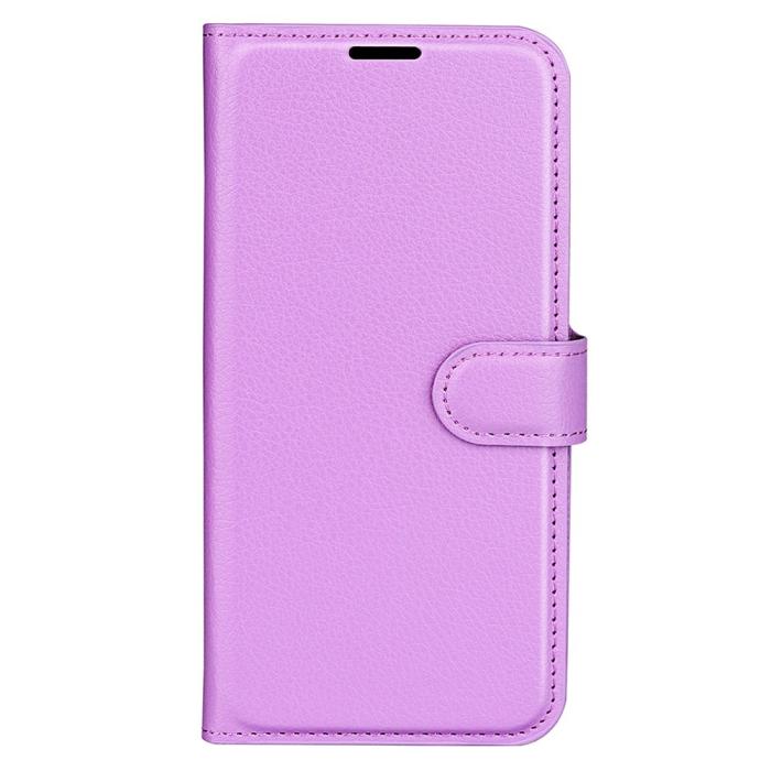 Bild 5,  Xiaomi 14T Pro Fodral Litchi Läder Lila