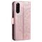  Sony Xperia 10 VI Mandala Läder Fodral Roséguld
