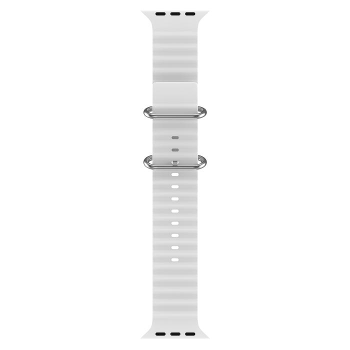 Bild 3, ColorPop Apple Watch 42/44/45/46/49 mm Armband Ocean Wave Vit