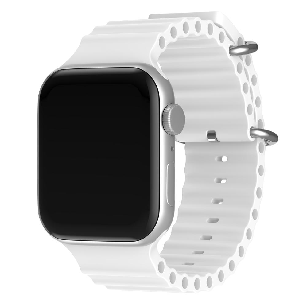 ColorPop Apple Watch 42/44/45/46/49 mm Armband Ocean Wave Vit
