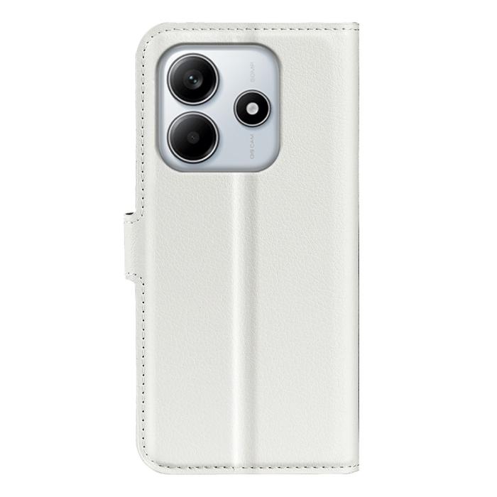 Bild 6,  Xiaomi Redmi Note 14 4G Fodral Litchi Läder Vit