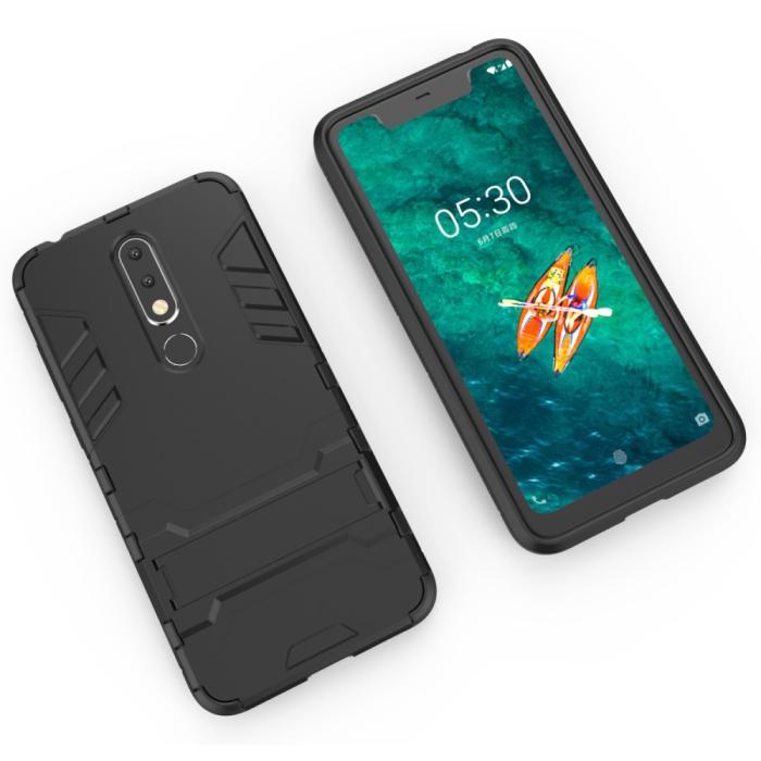 Bild 3,  Nokia 5.1 Plus - Armour Skal - Svart