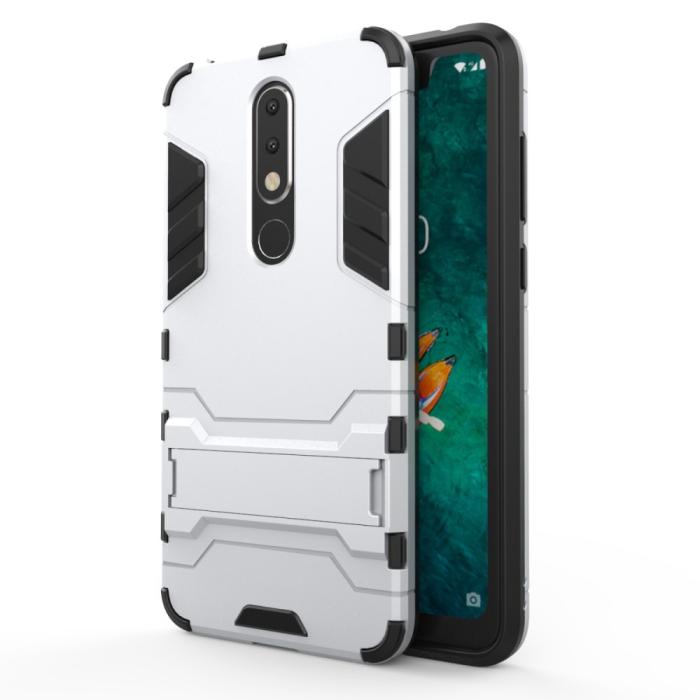 Bild 2,  Nokia 5.1 Plus - Armour Skal - Silver
