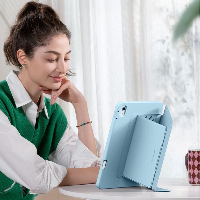 Bild 5, ESR ESR iPad Air 13 2026-2024 Fodral Flip Hybrid Sky Blue