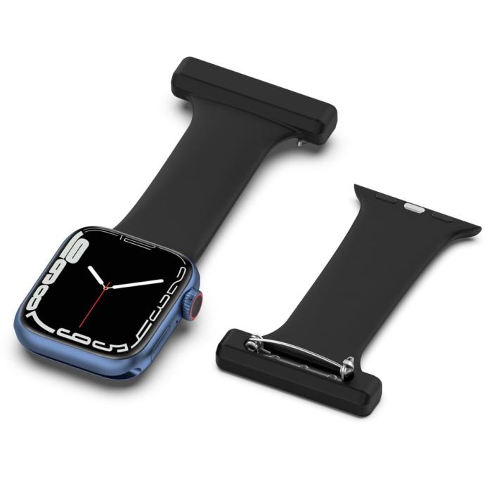 Bild 5,  Apple Watch 42/44/45/46/49 mm Rem Sjuksköterska Svart