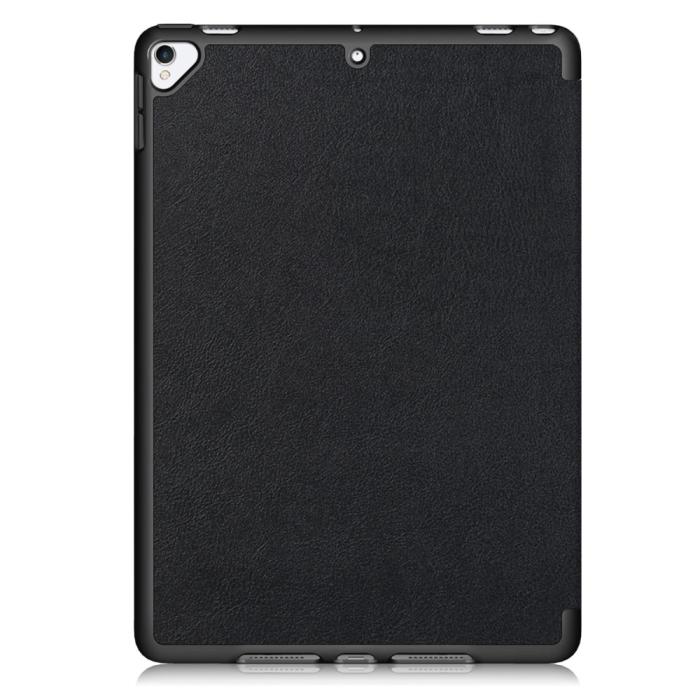 Bild 3,  iPad 10.2 2019/2020/2021 Fodral Läder Tri-Fold Pennhållare Svart