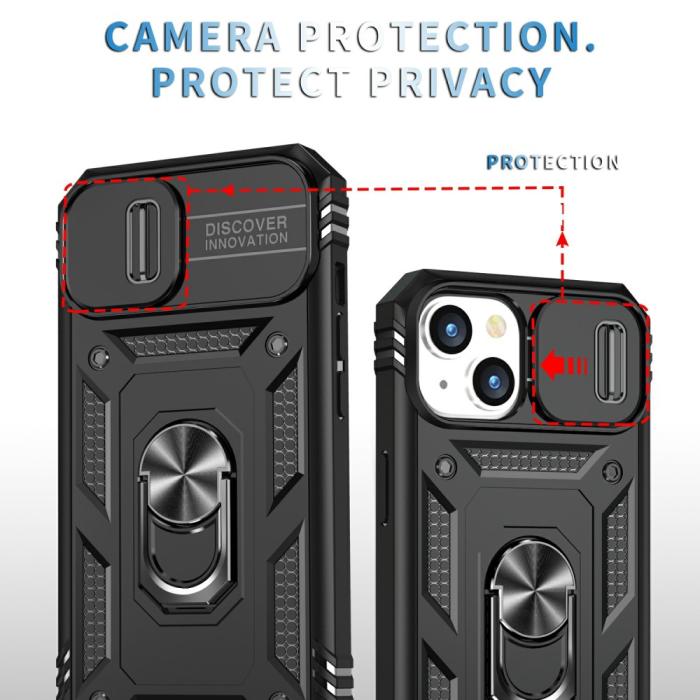 Bild 6,  iPhone 15 Skal CamShield Armor Ring Svart