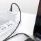 BASEUS Baseus Tungsten 2m 100W 5A PD QC USB-C - USB-C Flätad Nylon Kabel - Svart