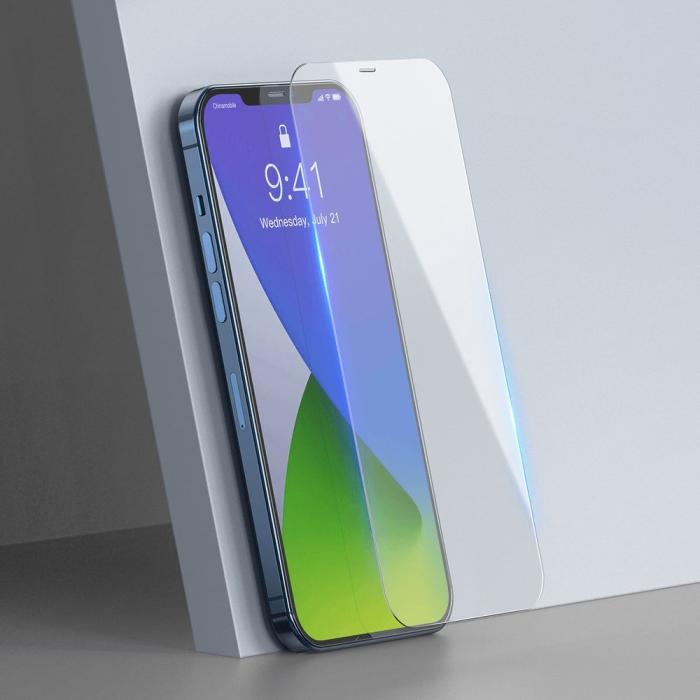 Bild 3, BASEUS iPhone 12 / 12 Pro - Baseus 2-PACK Skärmskydd I Härdat Glas