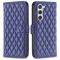  Samsung Galaxy S23 Fodral Diamond Textur Blå