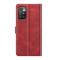 Xiaomi Redmi 10 Fodral Solid Läder Röd