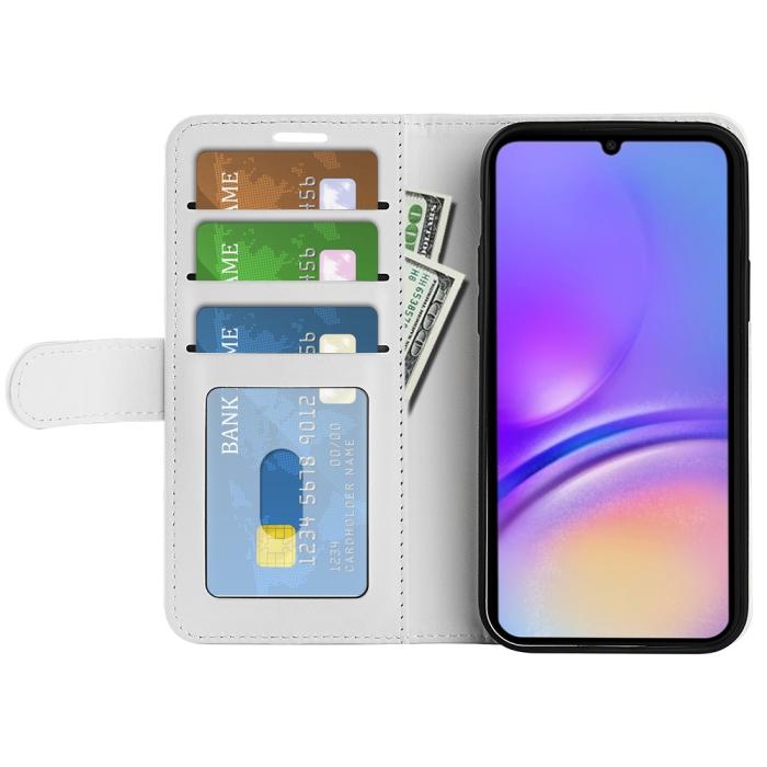 Bild 5,  Samsung Galaxy A07 Fodral Crazy Horse Läder Vit