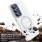  Samsung Galaxy A26/A17 Skal MagSafe Kickstand Hybrid Vit