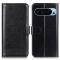  Google Pixel 10/10 Pro / 9/9 Pro Fodral Crazy Horse Läder Svart