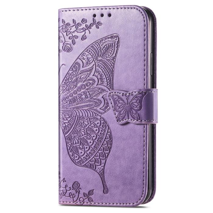 Bild 5,  Samsung Galaxy S24 Ultra Fodral Big Butterfly Ljus Lila