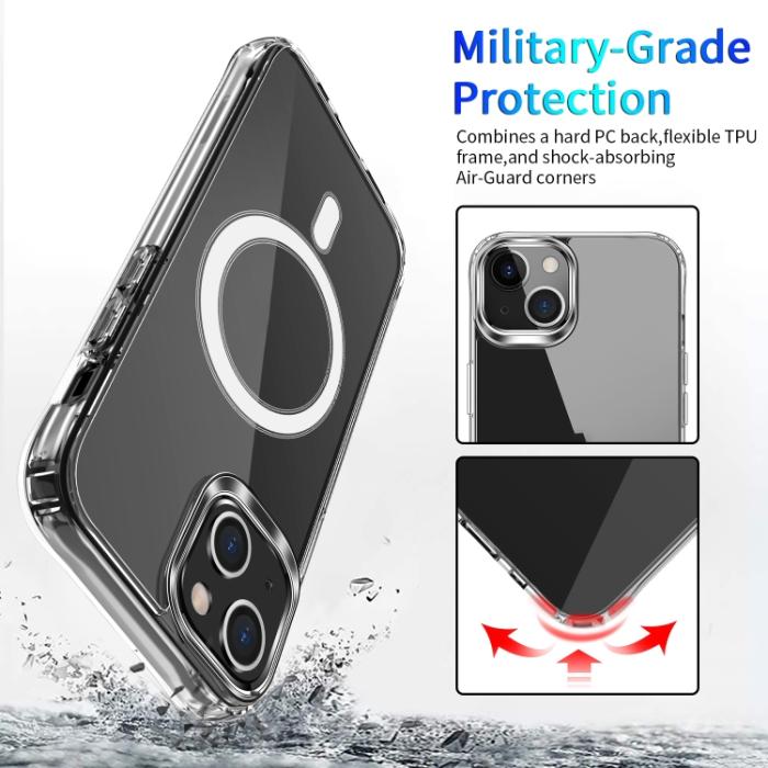 Bild 3,  iPhone 14 Skal MagSafe Shockproof Transparent