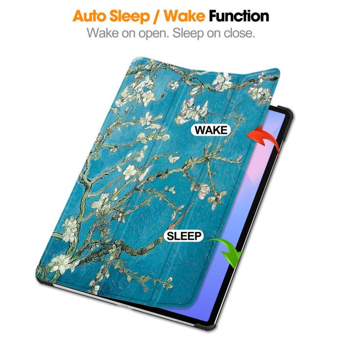 Bild 4,  Samsung Galaxy S10 FE Plus Fodral Tri-Fold Peach Blossom