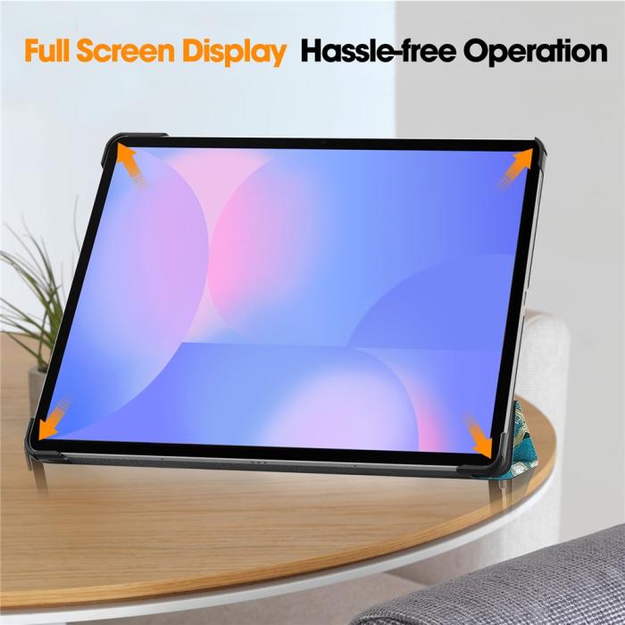 Bild 6,  Samsung Galaxy S10 FE Plus Fodral Tri-Fold Peach Blossom