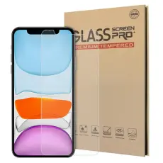  iPhone 12 / 12 Pro - Sk&auml;rmskydd i H&auml;rdat Glas
