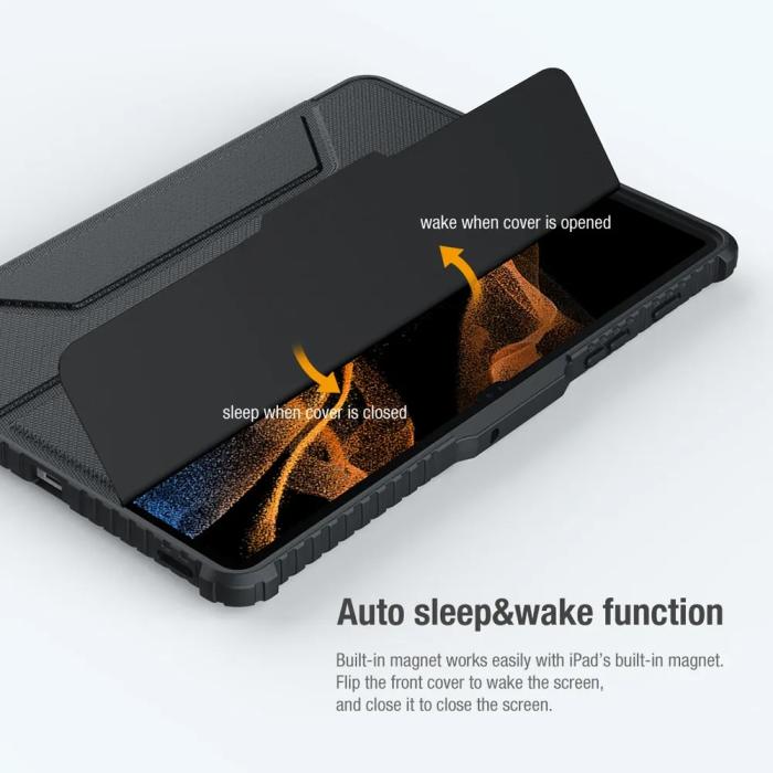 Bild 4, NILLKIN NILLKIN Galaxy Tab S7 Plus / S8 Plus Fodral Bumper PRO Svart