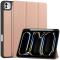  iPad Pro 11 2025/2024 Fodral Tri-Fold Pennhållare Roséguld