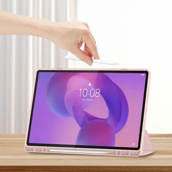 Bild 6, Tech-Protect Tech-Protect Lenovo Idea Tab Plus Fodral SC Pennhållare Rosa