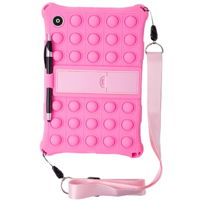 Bild 4,  Galaxy Tab A8 10.5 Skal Pop It Fidget Kickstand Rosa
