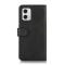  Motorola Moto G73 5G Fodral Solid Läder Svart