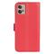  Motorola Moto G32 Fodral Litchi Läder Röd