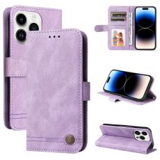  iPhone 15 Pro Fodral Skin Feel L&auml;der Lila