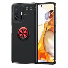  Xiaomi 11T / 11T Pro Skal Ring Svart/R&ouml;d