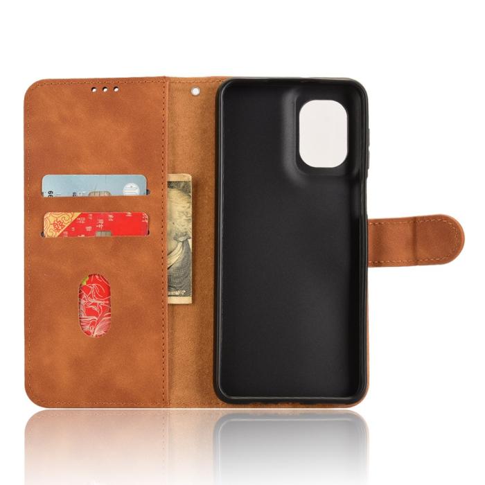 Bild 4,  Motorola Moto G55 5G Fodral Läder Brun