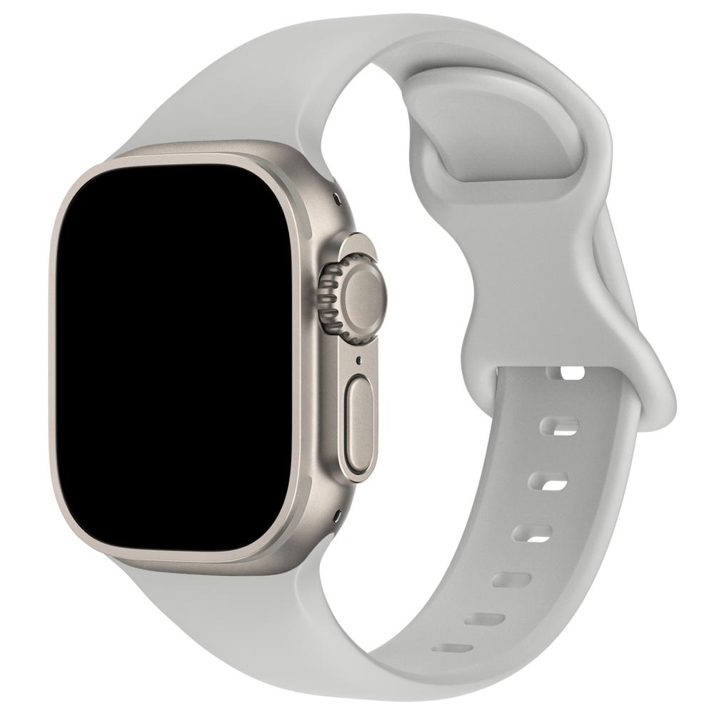 ColorPop Silikon Armband Butterfly Apple Watch 42/44/45/46/49 mm (M/L) Grå