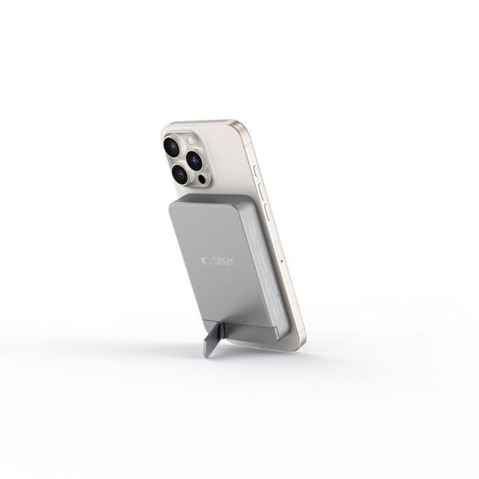 Bild 4, Tech-Protect Tech-Protect 10000 mAh MagSafe Powerbank LifeMag Space Grey