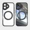  iPhone 16 Skal MagSafe Kickstand Transparent / Svart
