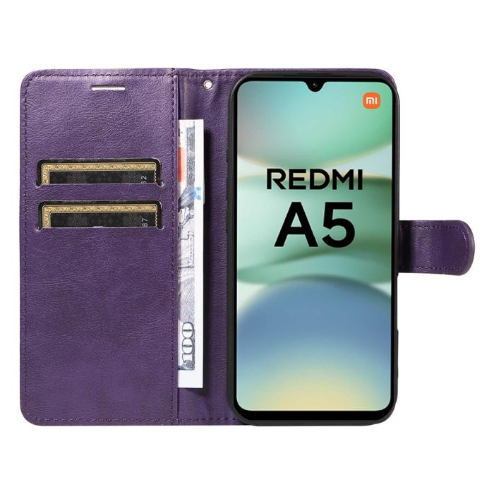 Bild 2,  Xiaomi Redmi A5 Fodral Läder Lila