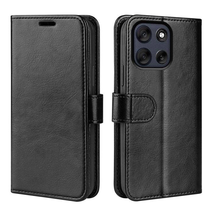 Bild 4,  Motorola Moto G56 5G Fodral Crazy Horse Läder Svart