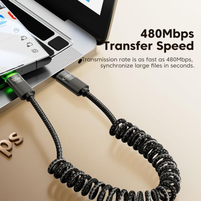 Bild 5, Tech-Protect Tech-Protect 1.8m 100W/5A PD USB-C-USB-C Kabel UltraBoost