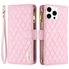 BINFEN BINFEN iPhone 16 Pro Max Fodral Diamond Multifunktionell Rosa