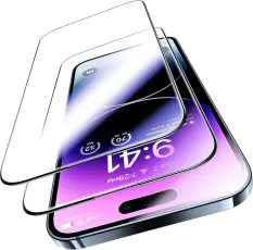  2-Pack iPhone 15 Helt&auml;ckande Sk&auml;rmskydd i H&auml;rdat Glas