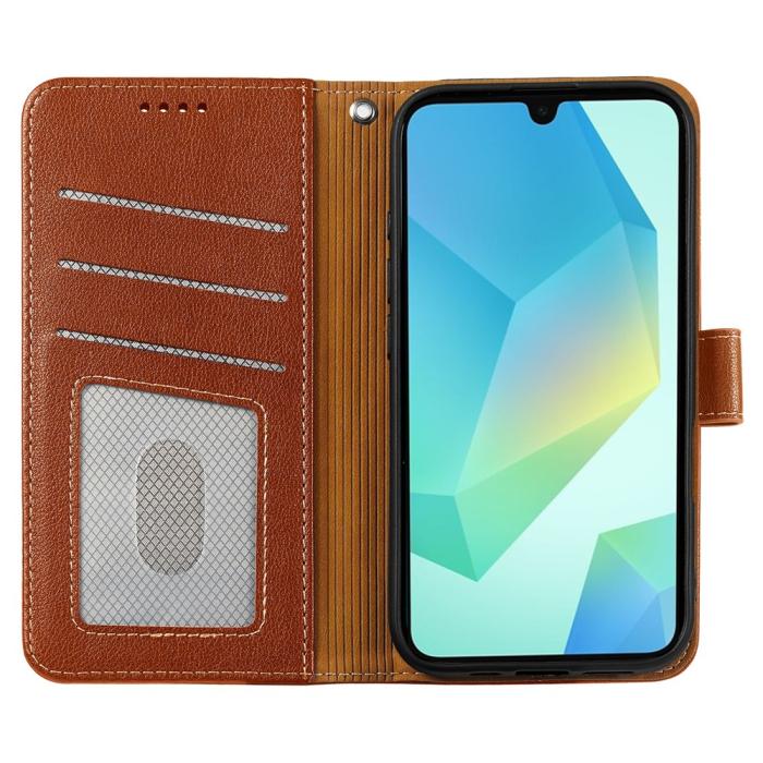 Bild 2,  Samsung Galaxy A27 Plånboksfodral Läder Brun